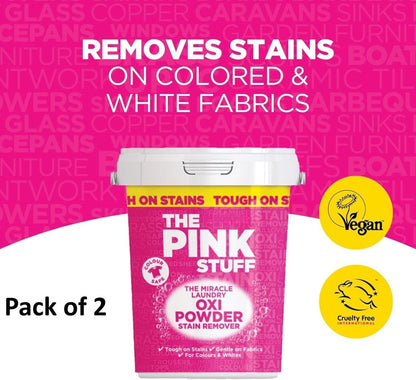 Hyper Concentrated Pink Stuff Stain Remover Powder 100 gm (Pack of 2)