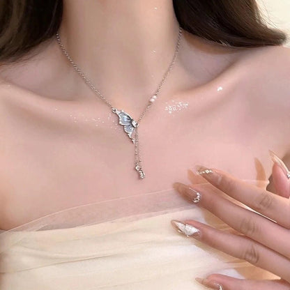 Chic Butterfly Tassel Necklace